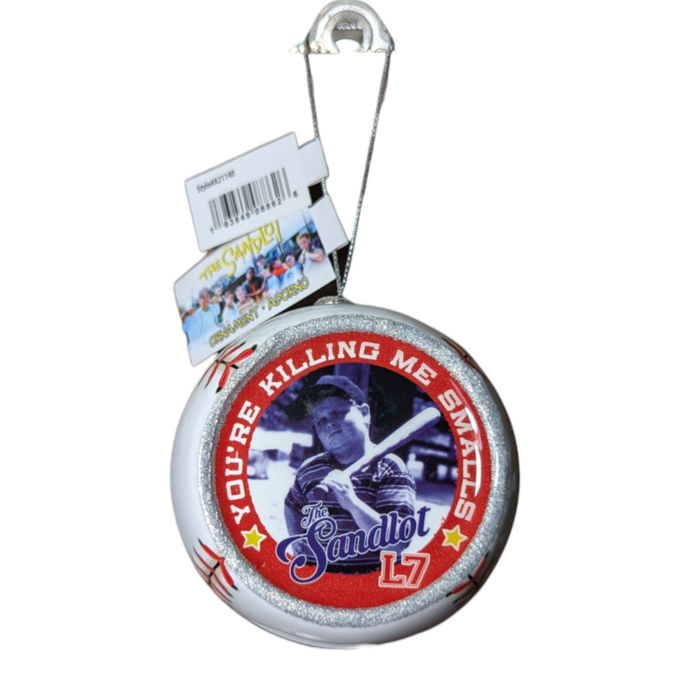 The Sandlot Baseball Decoupage Christmas Ornament By Ruz NWT